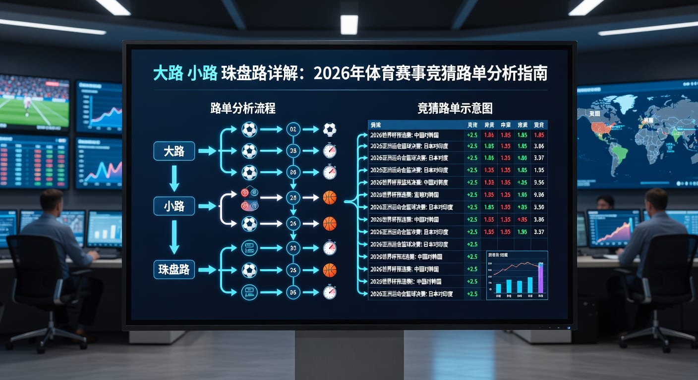 大路小路珠盘路：体育盘口判断与赛前思路